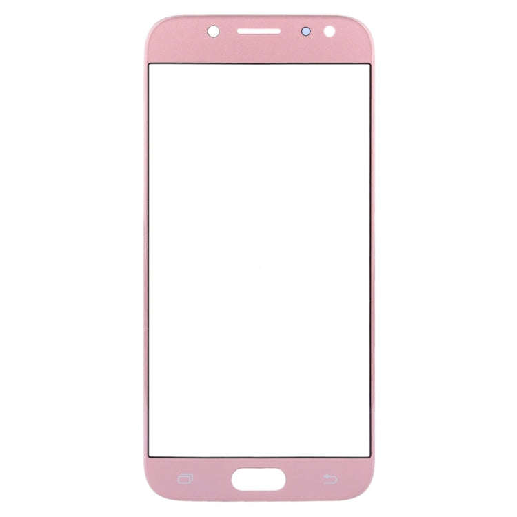 For Samsung Galaxy J7 (2017) / J730 10pcs Front Screen Outer Glass Lens (Rose Gold)