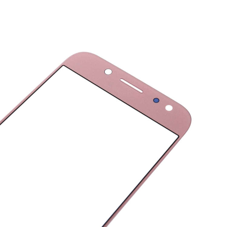 For Samsung Galaxy J7 (2017) / J730 10pcs Front Screen Outer Glass Lens (Rose Gold)