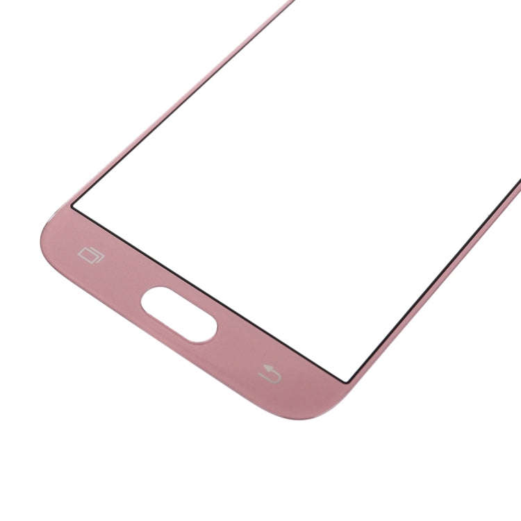 For Samsung Galaxy J7 (2017) / J730 10pcs Front Screen Outer Glass Lens (Rose Gold)