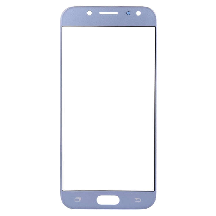 For Samsung Galaxy J5 (2017) / J530 10pcs Front Screen Outer Glass Lens (Blue)