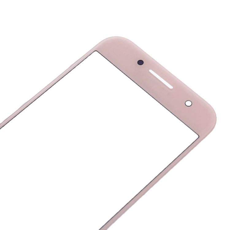 For Samsung Galaxy A7 (2017) / A720 10pcs Front Screen Outer Glass Lens (Pink)