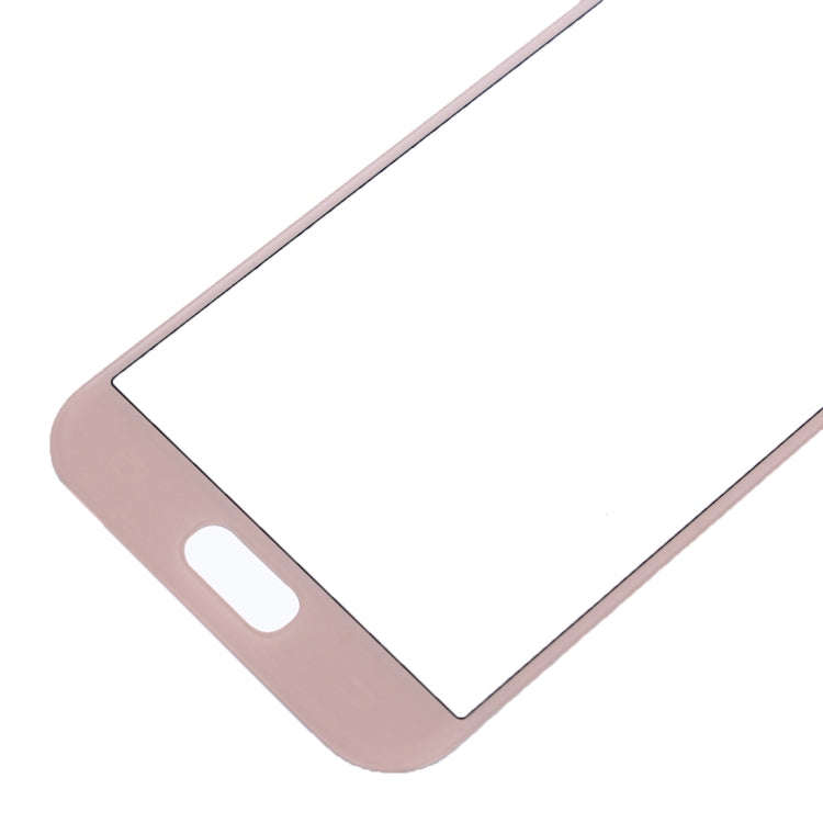 For Samsung Galaxy A7 (2017) / A720 10pcs Front Screen Outer Glass Lens (Pink)