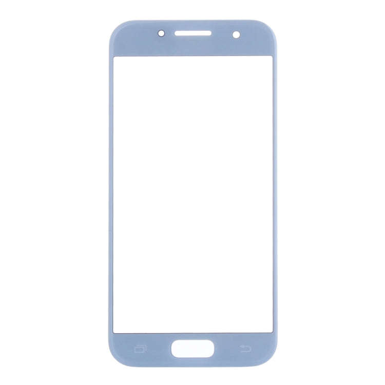 For Samsung Galaxy A3 (2017) / A320 10pcs Front Screen Outer Glass Lens (Blue)