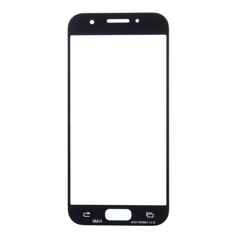 For Samsung Galaxy A3 (2017) / A320 10pcs Front Screen Outer Glass Lens (Blue)