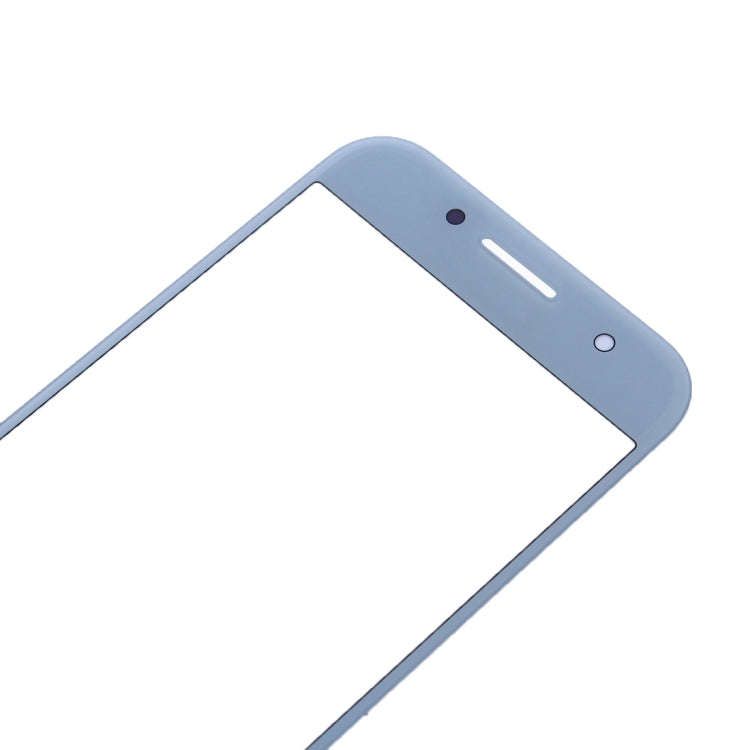 For Samsung Galaxy A3 (2017) / A320 10pcs Front Screen Outer Glass Lens (Blue)