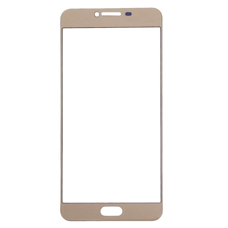 For Samsung Galaxy C7 10pcs Front Screen Outer Glass Lens (Gold)