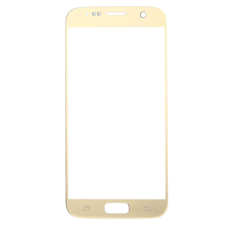 For Samsung Galaxy S7 / G930 10pcs Front Screen Outer Glass Lens (Gold)