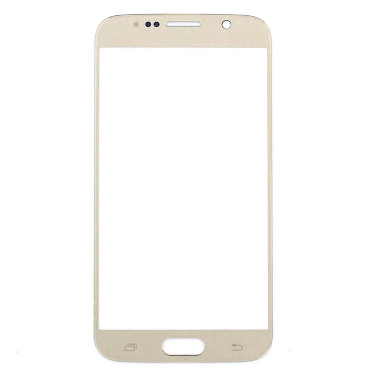 For Samsung Galaxy S6 / G920F 10pcs Front Screen Outer Glass Lens (Gold)