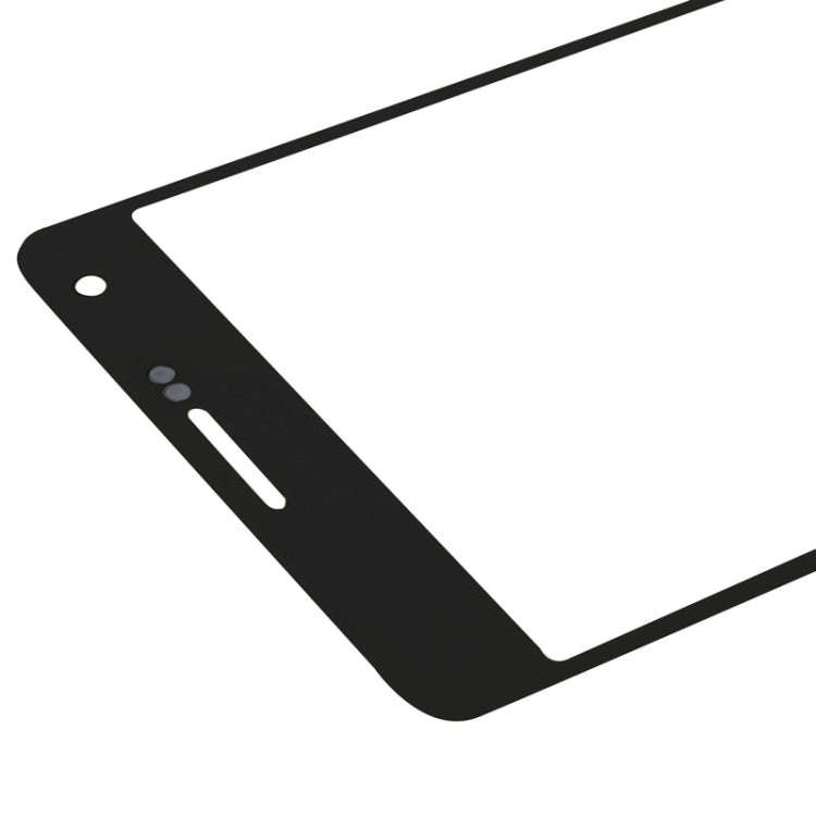 For Samsung Galaxy A7 (2015) 10pcs Front Screen Outer Glass Lens (Black)