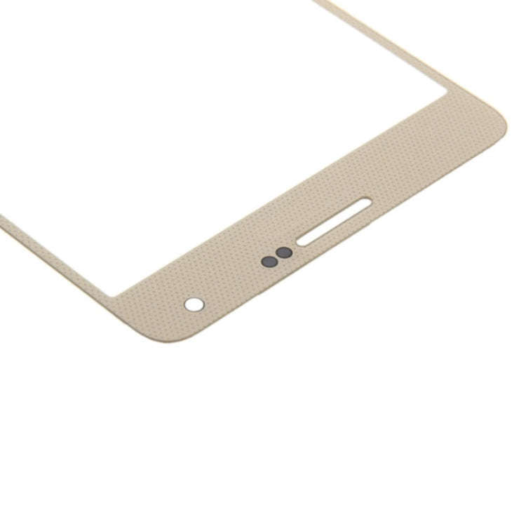For Samsung Galaxy A7 (2015) 10pcs Front Screen Outer Glass Lens (Gold)