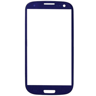 For Samsung Galaxy SIII / i9300 10pcs Front Screen Outer Glass Lens (Blue)