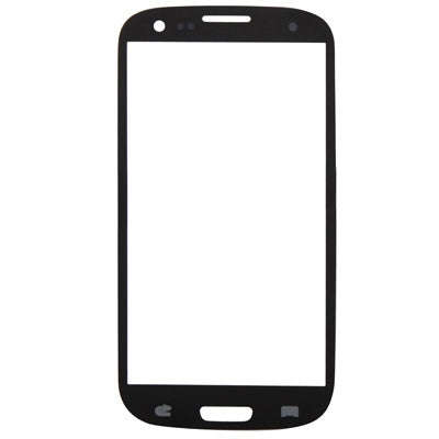 For Samsung Galaxy SIII / i9300 10pcs Front Screen Outer Glass Lens (Blue)