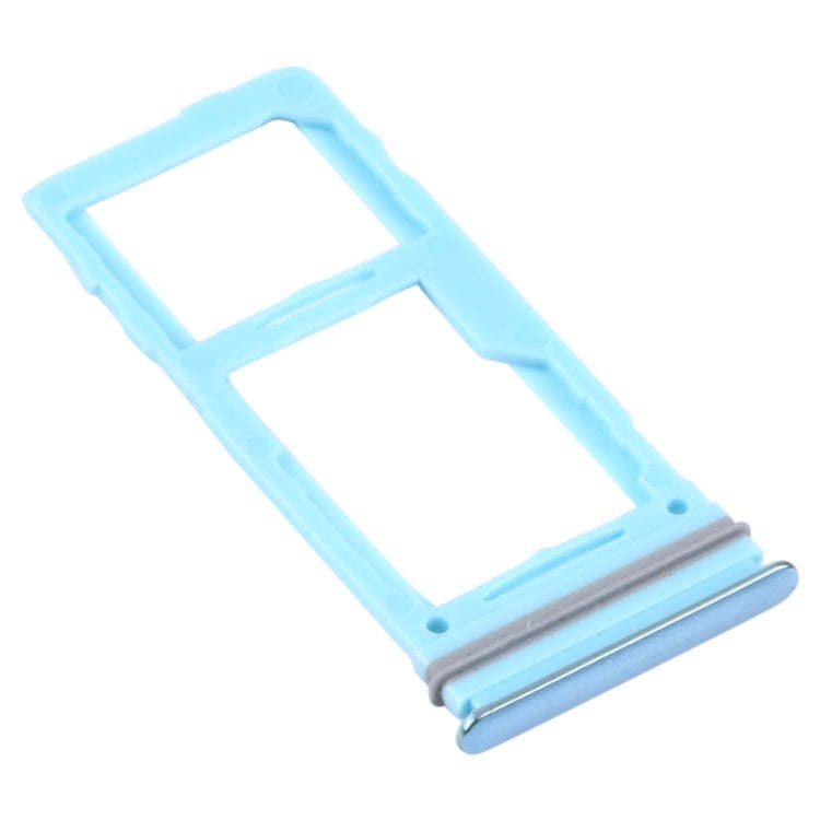 For Samsung Galaxy A52 SM-A525 SIM Card Tray + SIM Card Tray / Micro SD Card Tray (Blue)