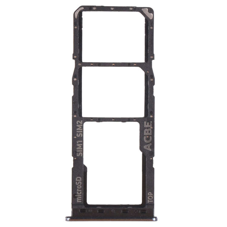 For Samsung Galaxy A32 SM-A325 SIM Card Tray + SIM Card Tray + Micro SD Card Tray (Black)