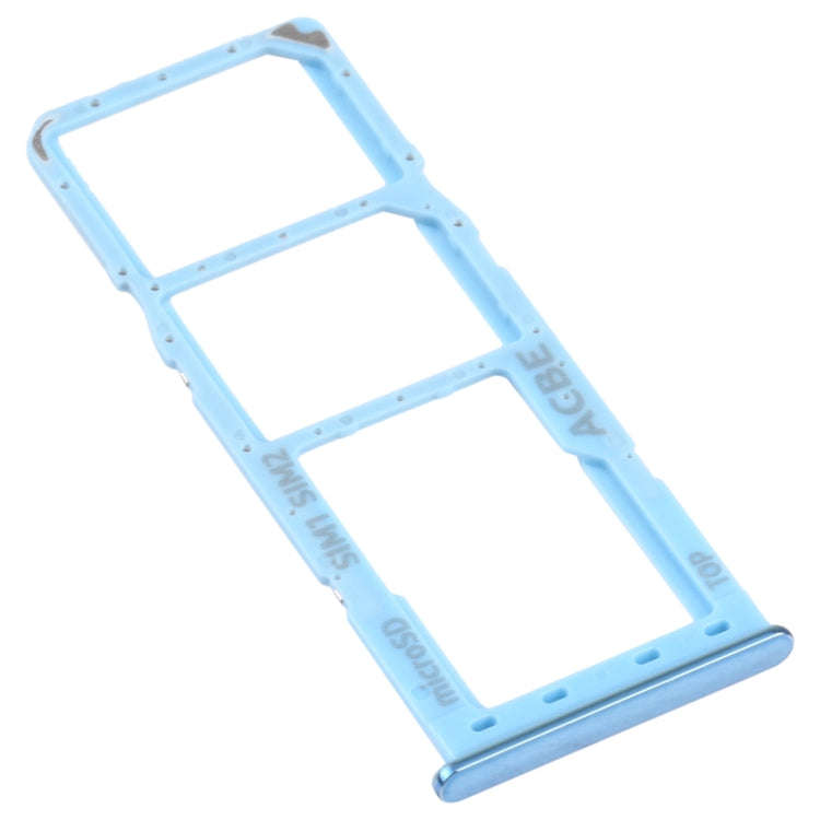 For Samsung Galaxy A32 SM-A325 SIM Card Tray + SIM Card Tray + Micro SD Card Tray (Blue)