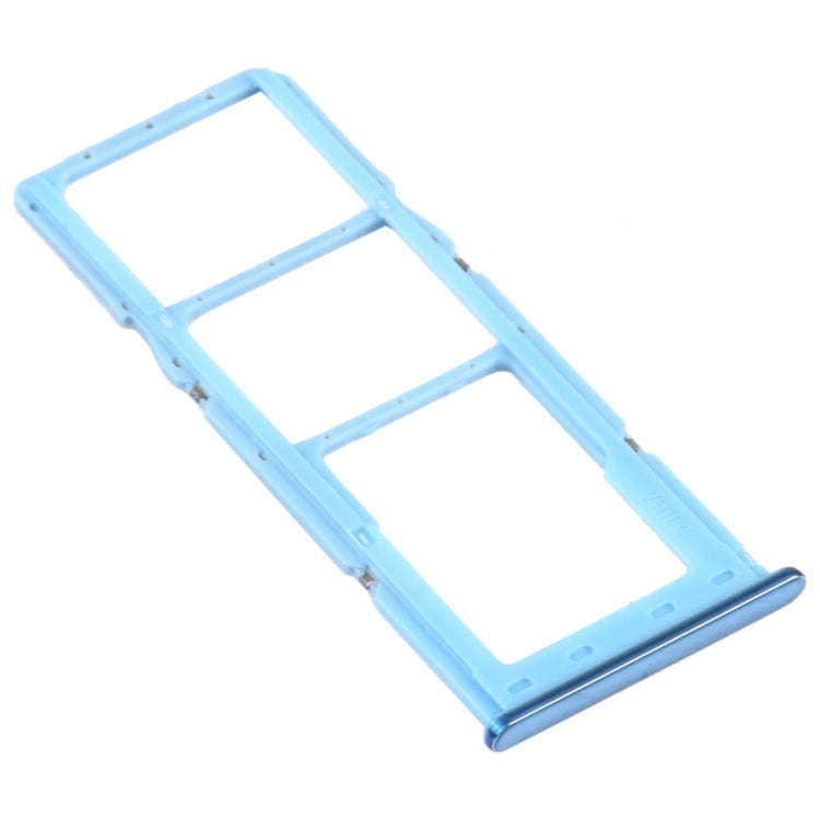 For Samsung Galaxy A32 SM-A325 SIM Card Tray + SIM Card Tray + Micro SD Card Tray (Blue)