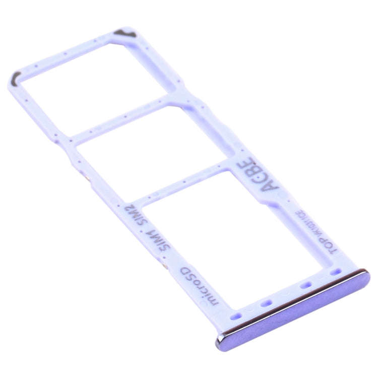 For Samsung Galaxy A32 SM-A325 SIM Card Tray + SIM Card Tray + Micro SD Card Tray (Purple)