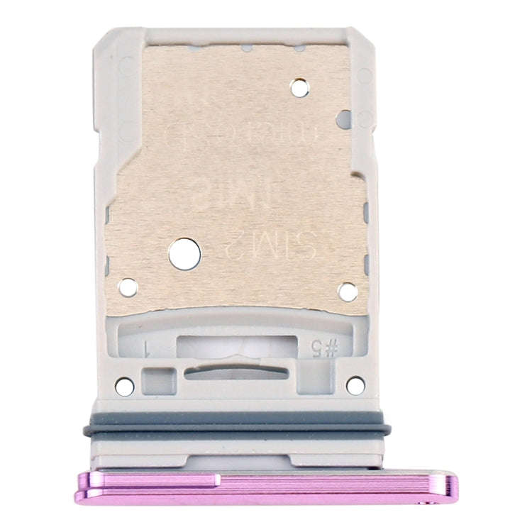For Samsung Galaxy S20 FE 5G SM-G781B SIM Card Tray + Micro SD Card Tray (Purple)