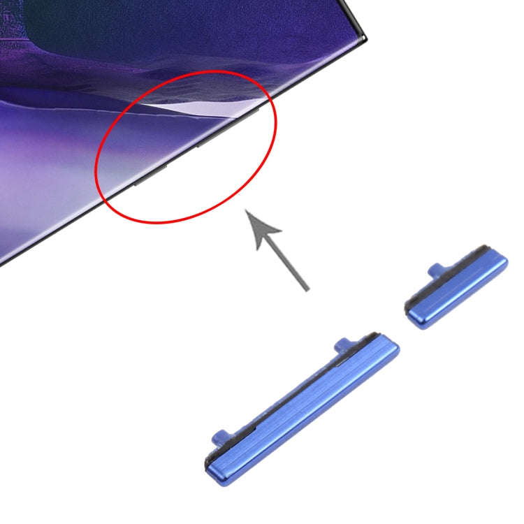 For Samsung Galaxy Note20 Ultra Power Button and Volume Control Button(Blue)