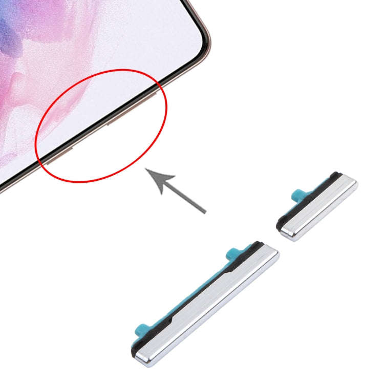 For Samsung Galaxy S21+ 5G Power Button and Volume Control Button(Silver)