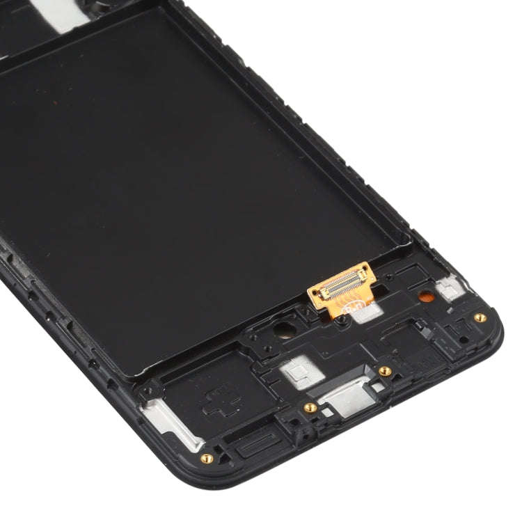 6.36 inch OLED LCD Screen for Samsung Galaxy A50 SM-A505 Digitizer Full Assembly with Frame (Black)