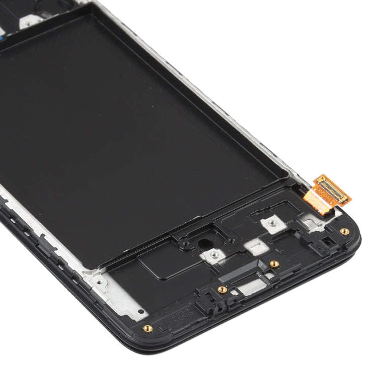 OLED LCD Screen for Samsung Galaxy A70 SM-A705 (6.39 inch) Digitizer Full Assembly with Frame (Bl...