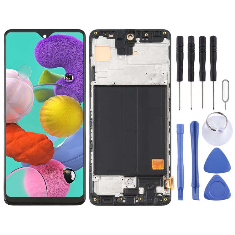 OLED LCD Screen for Samsung Galaxy A51 4G SM-A515(6.36 inch) Digitizer Full Assembly with Frame (...