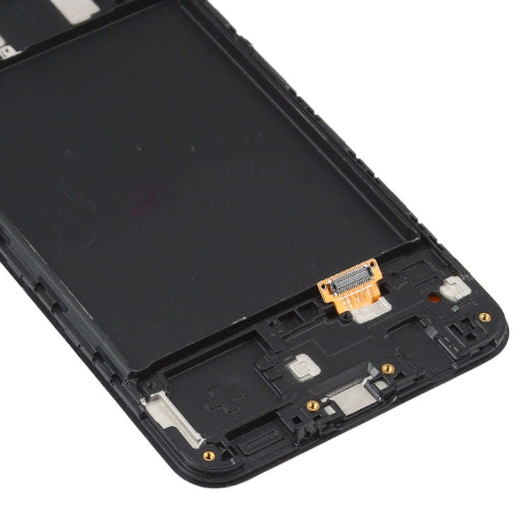 6.36 inch OLED LCD Screen for Samsung Galaxy A20 SM-A205 Digitizer Full Assembly with Frame (Black)