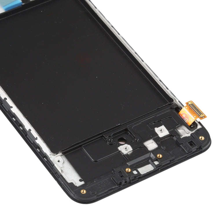 OLED LCD Screen for Samsung Galaxy A70 SM-A705 Digitizer Full Assembly with Frame (6.7 inch)(Black)