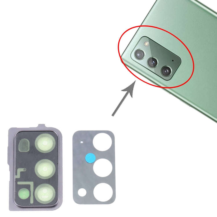 For Samsung Galaxy Note20 5G / Note20 SM-N981/N980 10pcs Camera Lens Cover (Black)