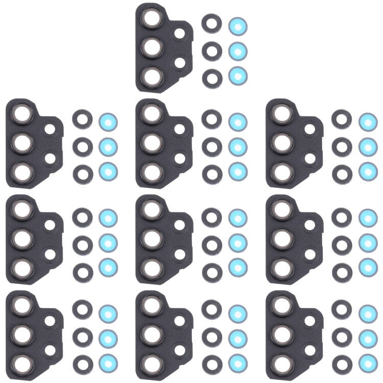 For Samsung Galaxy A32 SM-A325 10pcs Camera Lens Cover (Black)