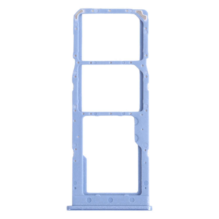 For Samsung Galaxy M12 SM-M127 SIM Card Tray + SIM Card Tray + Micro SD Card Tray (Blue)