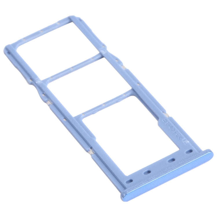 For Samsung Galaxy M12 SM-M127 SIM Card Tray + SIM Card Tray + Micro SD Card Tray (Blue)