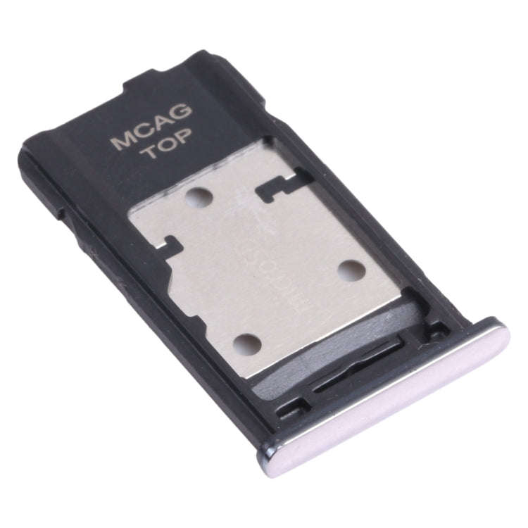 For Samsung Galaxy M31s SM-M317 SIM Card Tray + SIM Card Tray + Micro SD Card Tray (Silver)