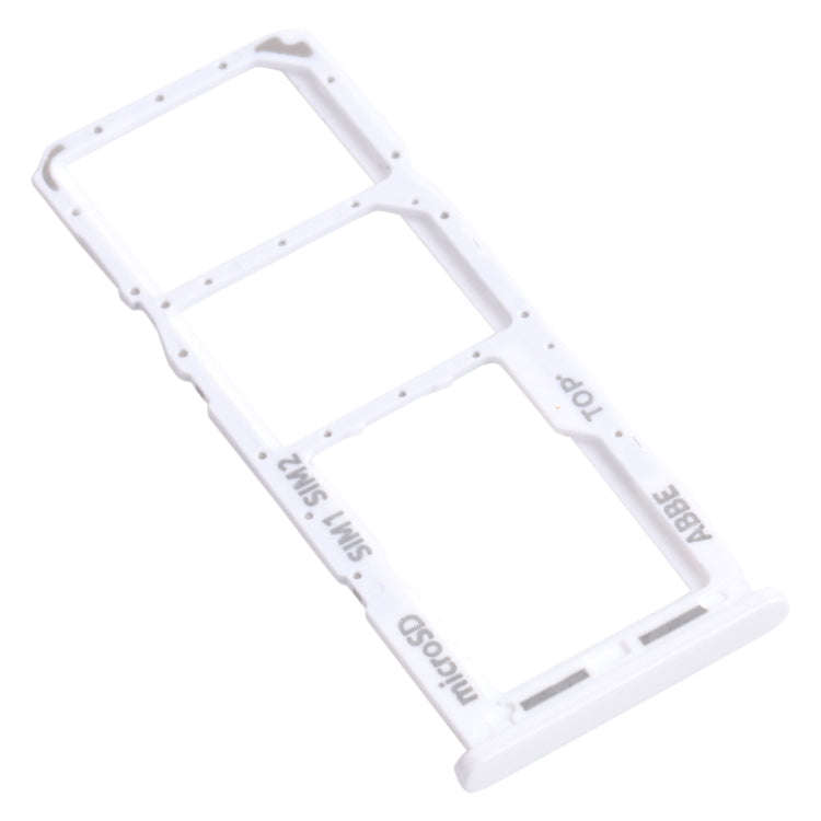For Samsung Galaxy A22 SM-A225 SIM Card Tray + SIM Card Tray + Micro SD Card Tray (Silver)