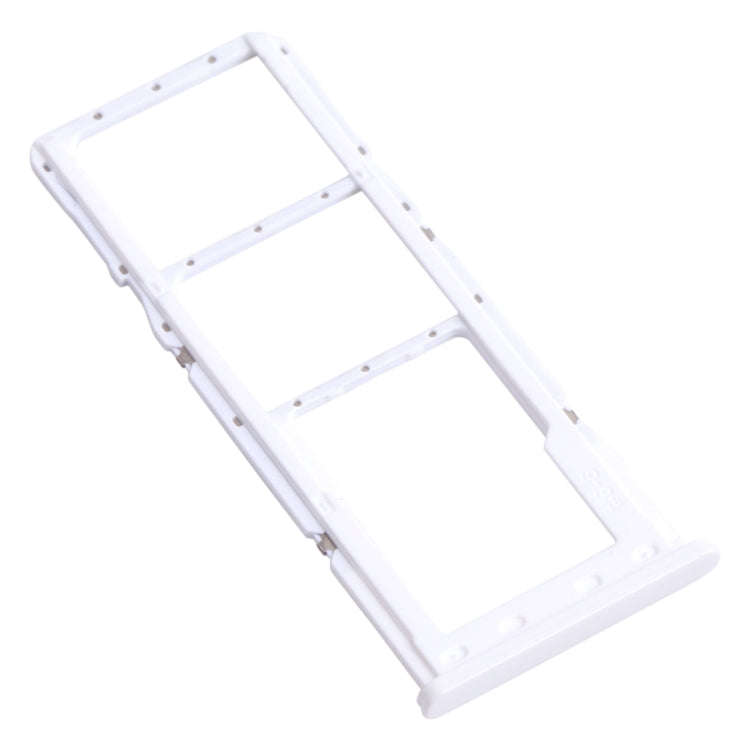 For Samsung Galaxy A22 SM-A225 SIM Card Tray + SIM Card Tray + Micro SD Card Tray (Silver)