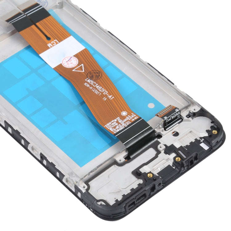 TFT Material LCD Screen and Digitizer Full Assembly With Frame for Samsung Galaxy M02s(Black)