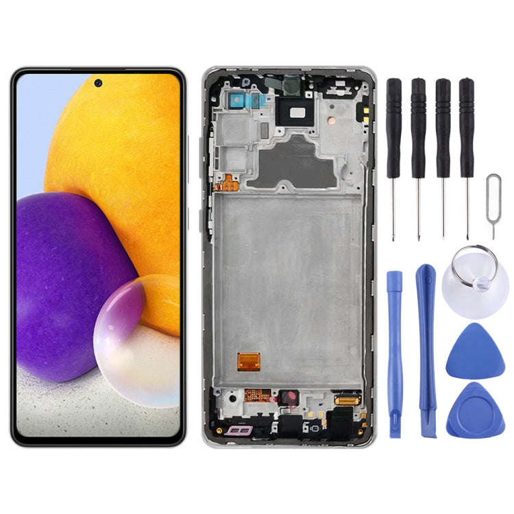 Original Super AMOLED LCD Screen for Samsung Galaxy A72 SM-A725(4G Version) Digitizer Full Assemb...