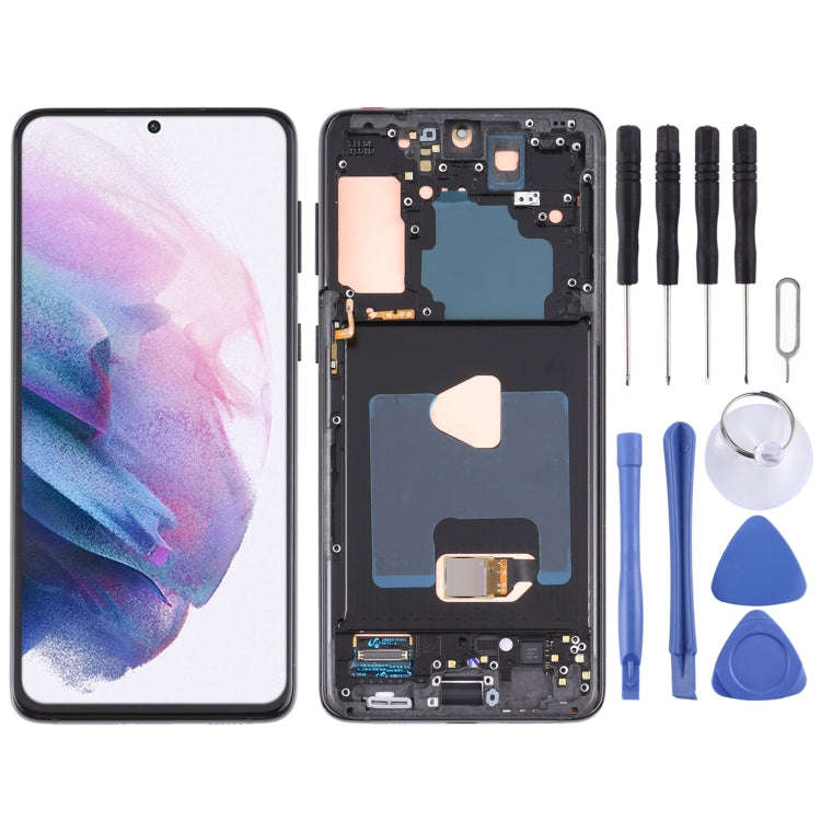 For Samsung Galaxy S21+ 5G SM-G996 Original LCD Screen Digitizer Full Assembly With Frame (Black)