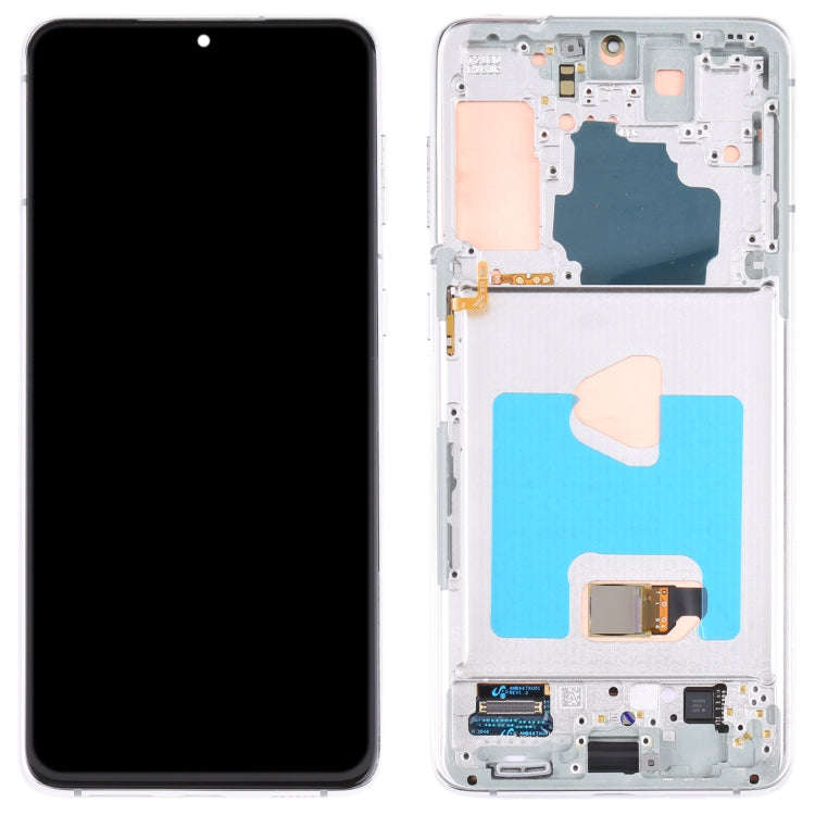 For Samsung Galaxy S21+ 5G SM-G996 Original LCD Screen Digitizer Full Assembly With Frame (Silver)