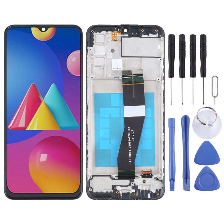 OEM LCD Screen for Samsung Galaxy M02s (NF Version) Digitizer Full Assembly With Frame