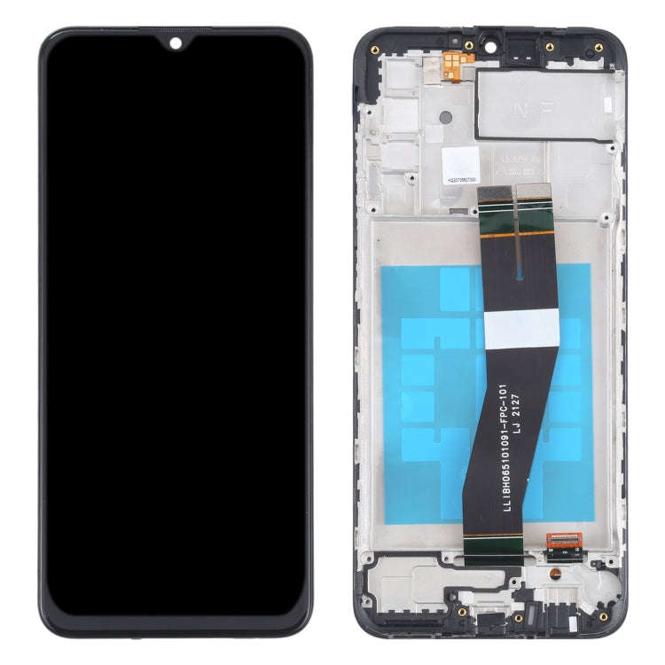 OEM LCD Screen for Samsung Galaxy M02s (NF Version) Digitizer Full Assembly With Frame