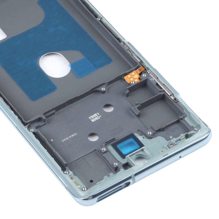 For Samsung Galaxy S20 FE Middle Frame Bezel Plate With Accessories (Blue)