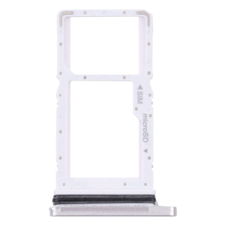 For Samsung Galaxy Tab A7 10.4 (2020) SM-T505 SIM Card Tray + Micro SD Card Tray (White)