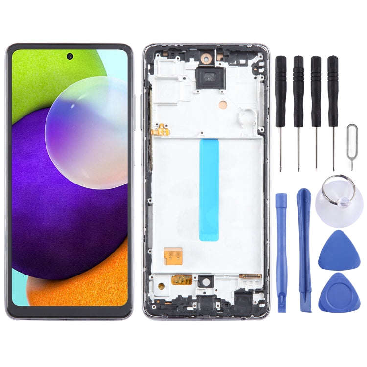 For Samsung Galaxy A52 4G SM-A525 incell Material LCD Screen and Digitizer Full Assembly with Fra...