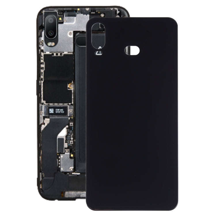 For Galaxy A6s Battery Back Cover (Black)