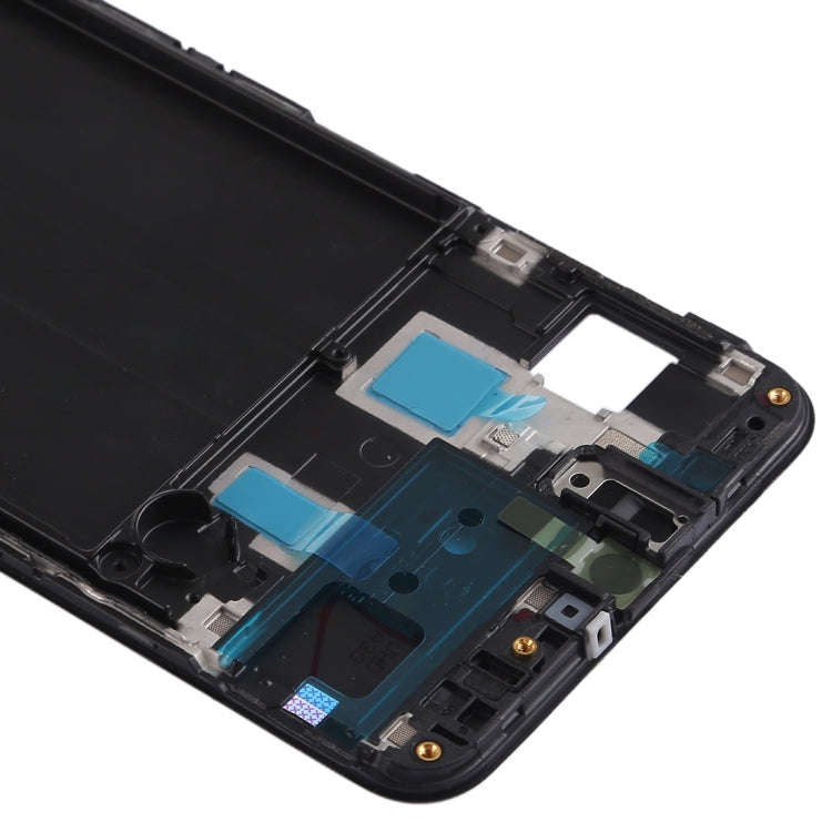 For Galaxy A30, SM-A305F/DS Front Housing LCD Frame Bezel Plate (Black)