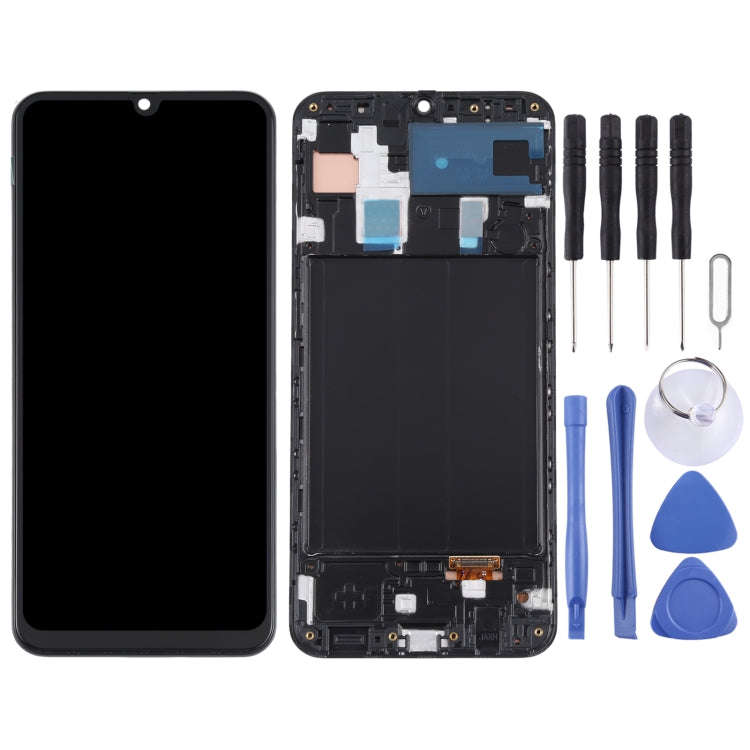 Original Super AMOLED LCD Screen for Samsung Galaxy A30 SM-A305 Digitizer Full Assembly with Fram...