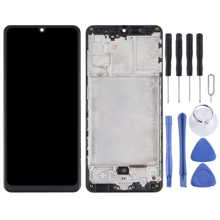 Original Super AMOLED LCD Screen for Samsung Galaxy A31 SM-A315 Digitizer Full Assembly with Fram...