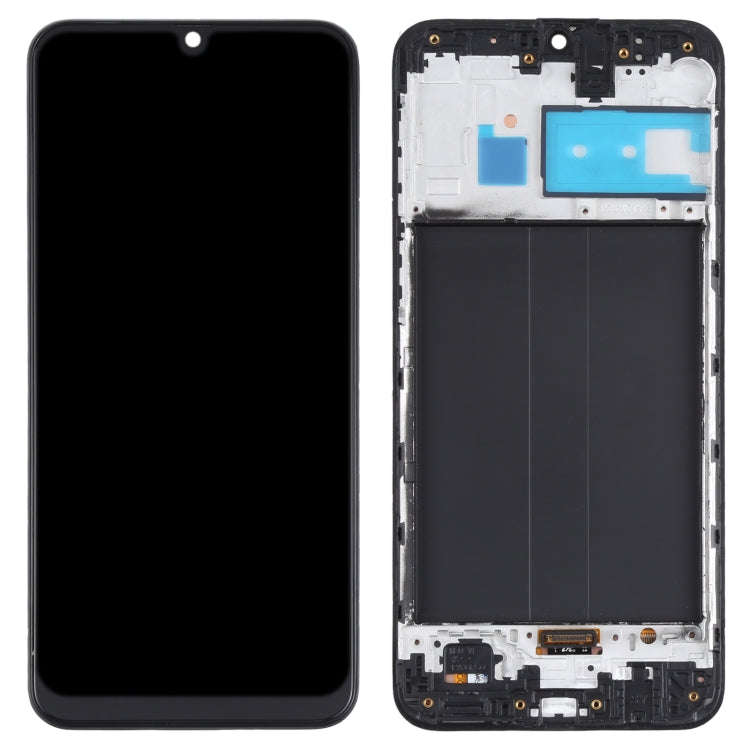 Original LCD Screen and Digitizer Full Assembly with Frame for Samsung Galaxy M30 SM-M305 (Black)